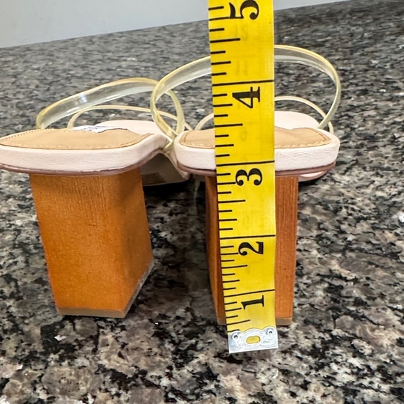 Steve Madden Clear and Nude Block Heel Sandals NWT 13 - Picture 11 of 11